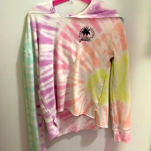 I am selling a tie dye justice sweatshirt in size 8